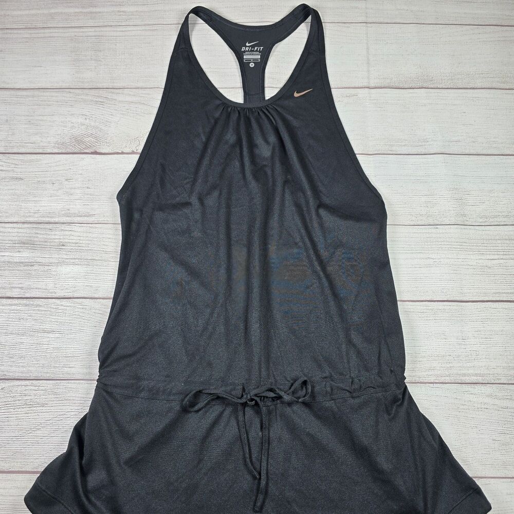 Nike Dri-Fit Women's Size Medium Black Tank Top Racerback Activewear Dress